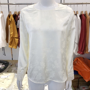 国风刺绣小衫 上衣洋气新中式 女内搭衬衫 新款 衬衣 2026春季 26A18