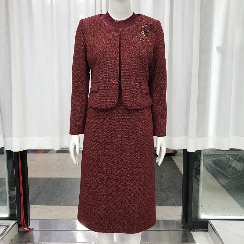 玖牧26A628  喜婆婆礼服两件套连衣裙女2026春季新款妈妈婚宴礼服,女装/女士精品,连衣裙,淘宝优惠券,粉丝福利购,淘宝优惠卷