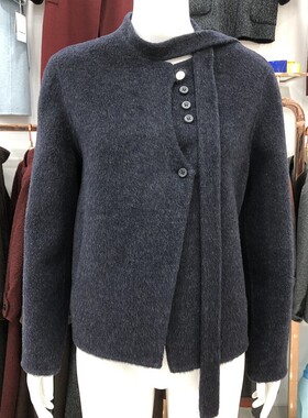 商场品牌25677 时尚短款山羊绒双面呢大衣冬新款韩版高支羊毛外套