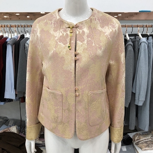 洋气妈妈夹克新中式 时尚 新款 上衣 国风外套女2026春季 锦绣26A