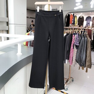 商场正品 休闲妈妈小脚裤 中老年人松紧腰直筒裤 新款 子春季 5501