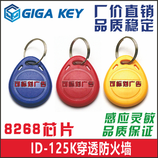 8268门禁卡扣8310毁灭者125K可复制电梯钥匙扣穿防火墙复制扣