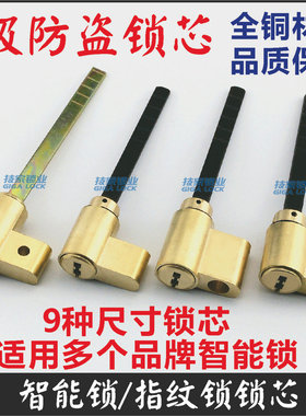 指纹锁锁芯适用凯迪仕/巨力/大华Smart Lock智能电子锁带尾巴锁芯