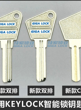 适用KEYLOCK第吉尔钥匙胚双排珠叶片钥匙胚智能锁指纹锁电子门锁