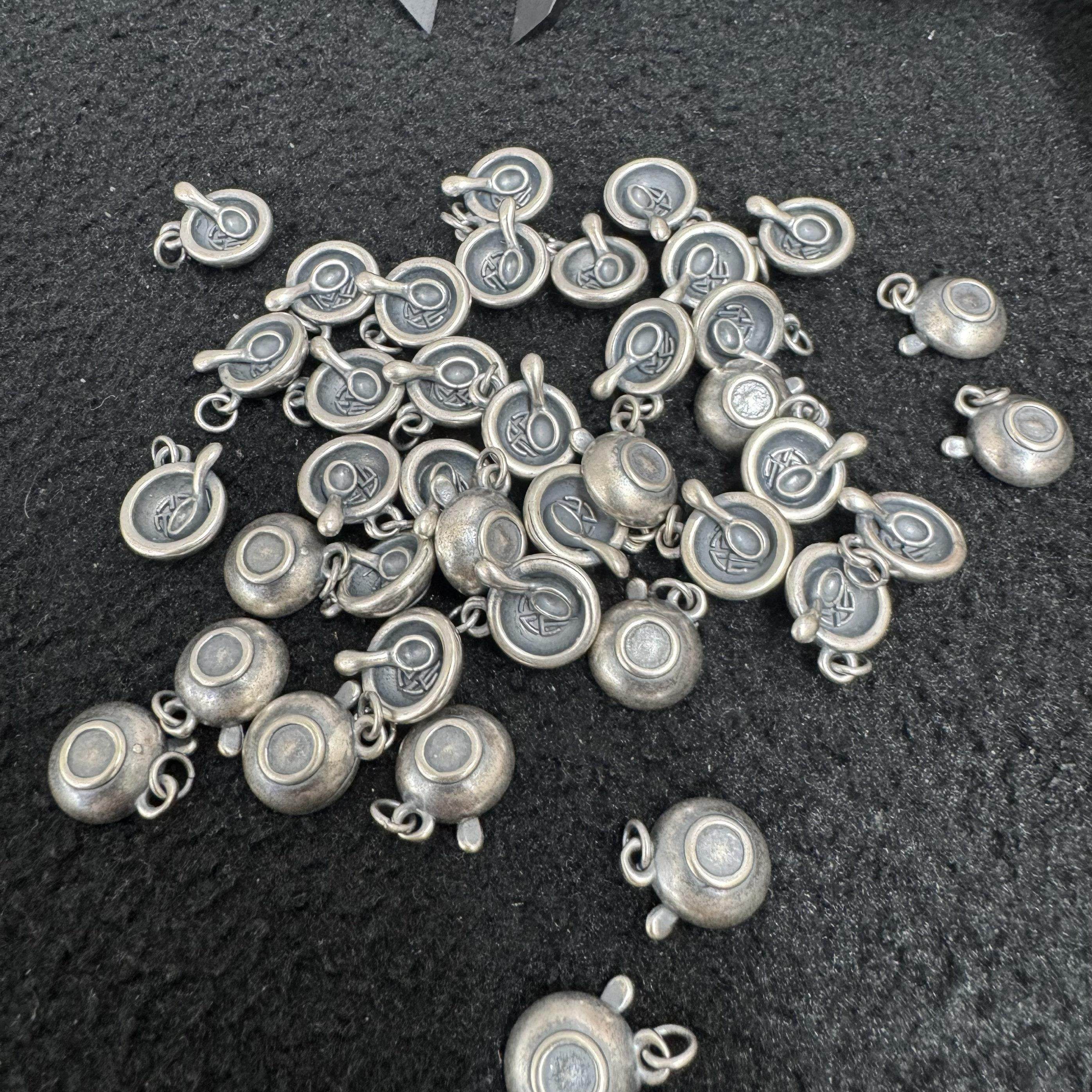 f1精工三七老银碗勺吃喝不愁吊坠配件手工diy文玩时尚配饰佛珠,饰品/流行首饰/时尚饰品新,手饰/手串,淘宝优惠券,粉丝福利购,淘宝优惠卷