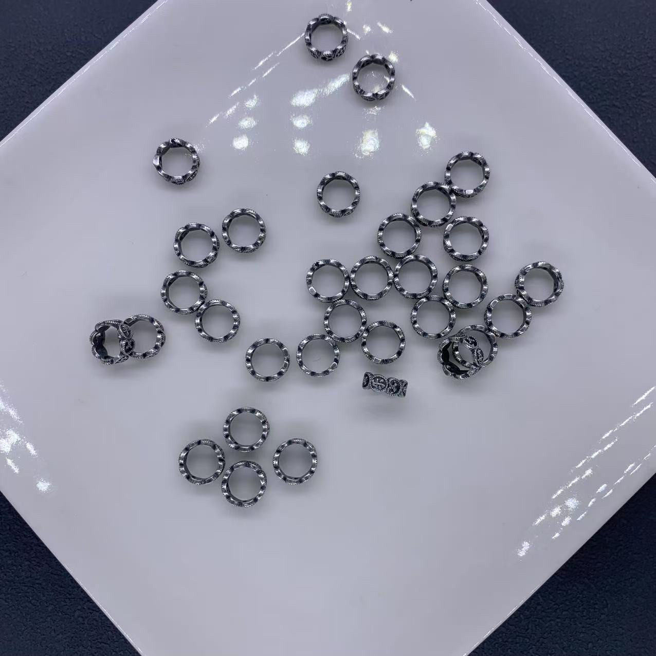 精工三七老银平安喜乐跑环配件手工diy文玩佛珠手串项链编绳配饰,饰品/流行首饰/时尚饰品新,手饰/手串,淘宝优惠券,粉丝福利购,淘宝优惠卷