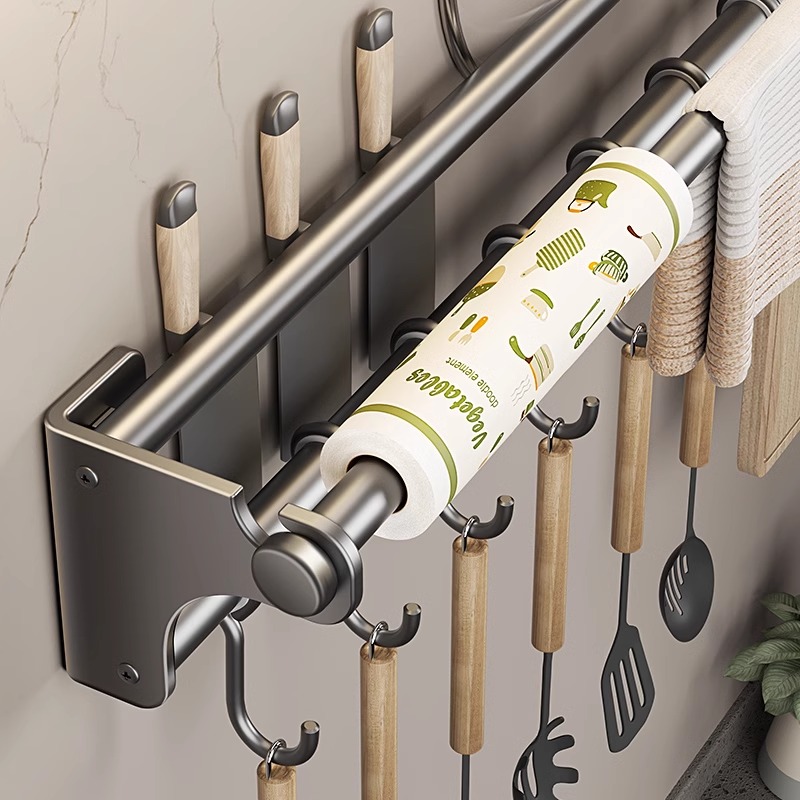 舒尚雅厨房可拆洗免打孔刀架挂钩