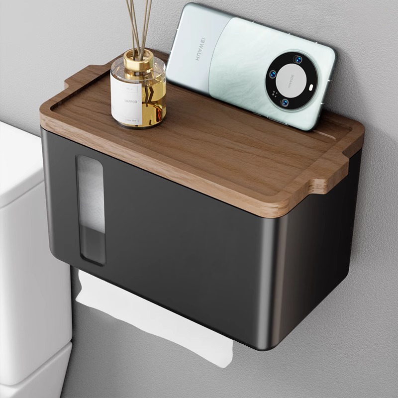 原木纸巾盒纸巾架卫生间抽纸架手机置物架免打孔实木擦手纸厕纸盒,家装主材,卷纸器/纸巾架,淘宝优惠券,粉丝福利购,淘宝优惠卷