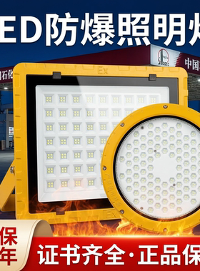 LED防爆灯大功率100W加油站化工厂仓库厂房车间防水防尘投光灯