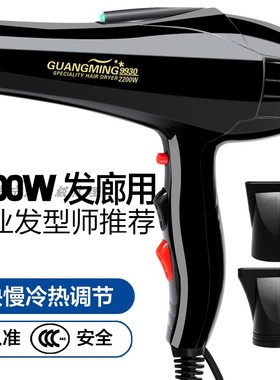 光明电吹风RCT9930大功率2200w冷热风家用理发店大风力速干吹风机