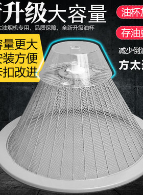 适合方太抽油烟机过滤网油网圆形外网罩配件接油盒SY系列通用油杯