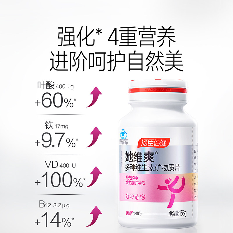 【李佳琦直播间】汤臣倍健她维爽女士复合多种维生素B族VC