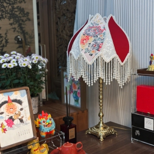 复古Vintage法式黄铜装饰台灯 客厅书房床头温馨气氛台灯全铜怀旧