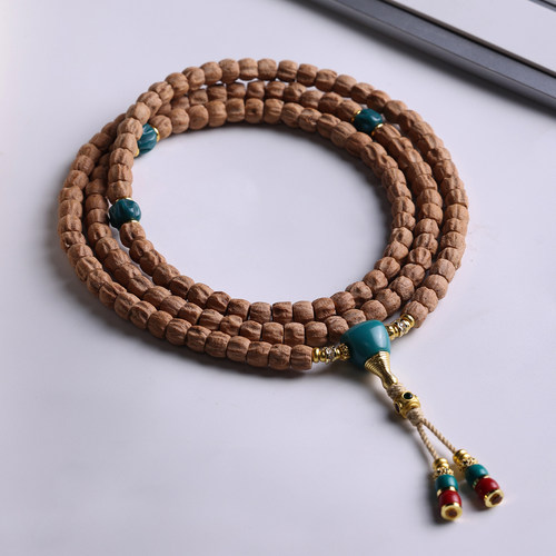 热振百香籽手串原皮直切顺纹