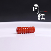 天然原矿满肉南红隔片隔珠柿子红金刚星月108颗DIY文玩手串链配饰