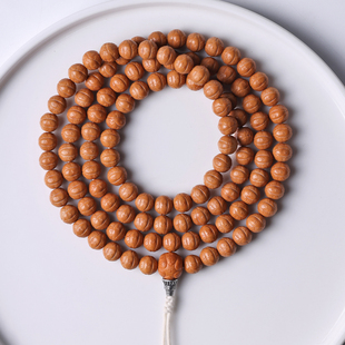 精品凤眼菩提108颗猴头核桃雕刻佛珠文玩脖挂项链文玩手串手持
