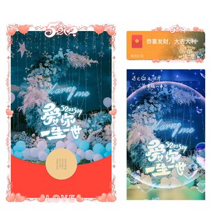 我爱你一生一世异形动态音效红包封面微信序列号vx皮肤激活码新款