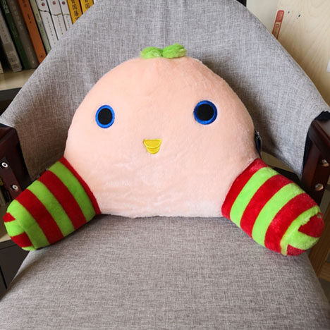 腰靠垫腰椎上班久坐腰托靠枕办公室椅子护腰靠背家用卡通车载腰垫