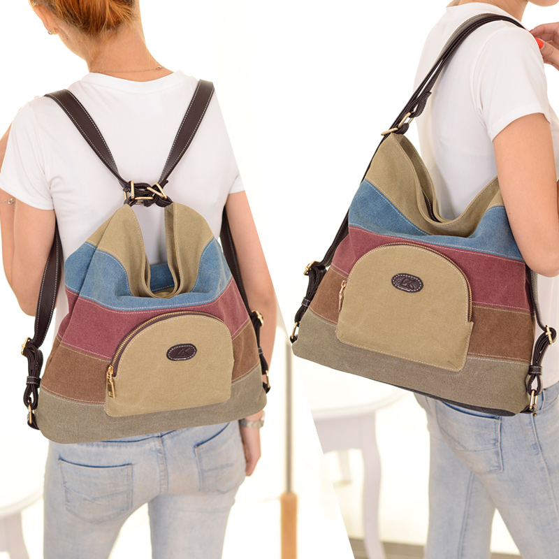 2020 New canvas bag Female bag The single shoulder bag Handbag Korean Edition Simplicity Women's Bags Backpack knapsack Big bagin the Leather/Lady bags/Men's bag, Ms. bags  category - from Buy2taobao.com to provide professional Taobao agent buy service