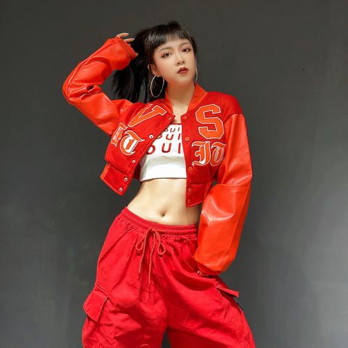 新年会国潮女团爵士舞演出服套装