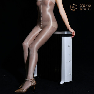 70D闪光舍宾丝袜 薄透性感抹胸连裤袜打底裤加长款诱惑舞蹈袜