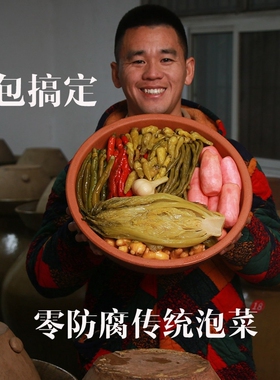 泡菜哥黄掌柜同款手工制作四川农家泡菜酸辣萝卜姜蒜豇豆青菜