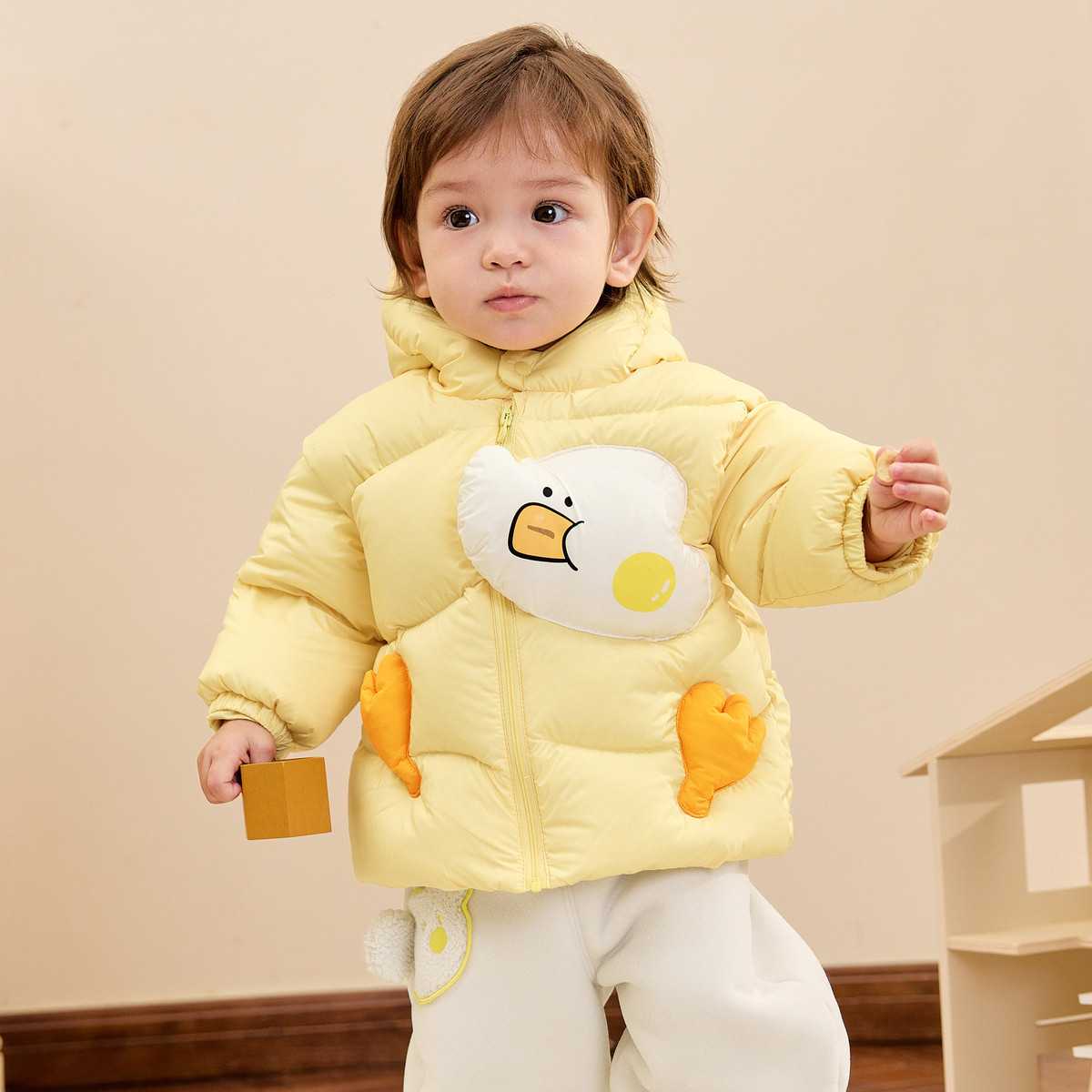 2024新款婴儿羽绒服男童女童短款