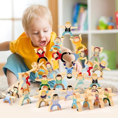 韵美大力士叠叠乐木质