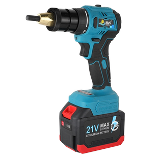 海虎CBA无刷充电全自动21V拉铆螺母枪锂电拉母拉帽枪拉姆螺丝压铆