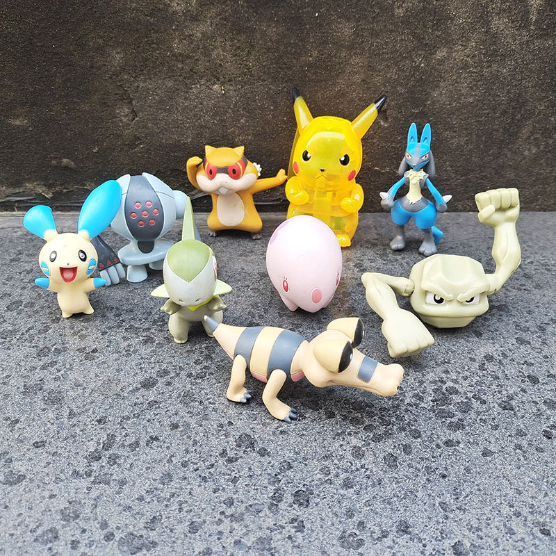 正版口袋妖怪神奇宝贝宠物小精灵第三代皮卡丘正电拍负电拍拍手办