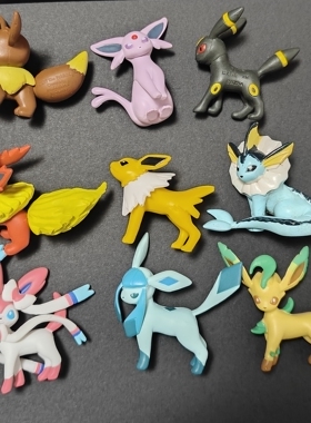 TOMY精灵宝可梦神奇宝贝伊布家族MC太阳月叶仙冰火雷手办模型玩具