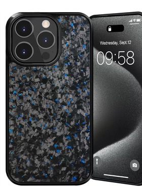 G家适用于苹果IPHONE 16PRO MAX/15PRO MAX/14/13 PRO MAX 磁吸MAGSAFE真的碳纤维锻造防摔手机12TPU保护壳