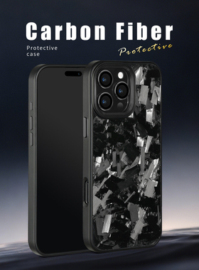 G家新款金属圈苹果IPHONE 16PRO MAX/15PRO MAX/14/13 PRO MAX 磁吸MAGSAFE真碳纤维锻造防摔手机12TPU保护壳