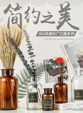 北欧玻璃江苏客厅卧室鲜花花器