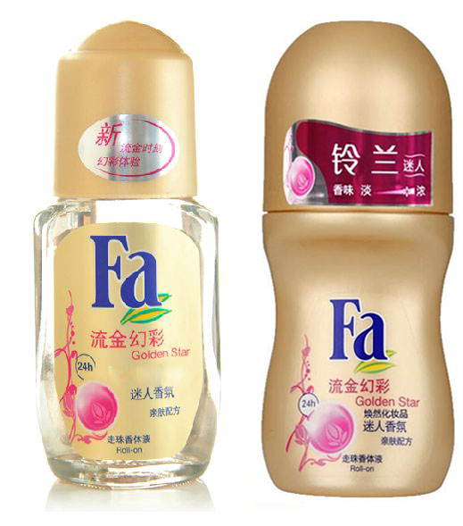 Fa走珠香体液流金幻彩女士香体露腋下清新止汗露滚珠持久抑汗50ML