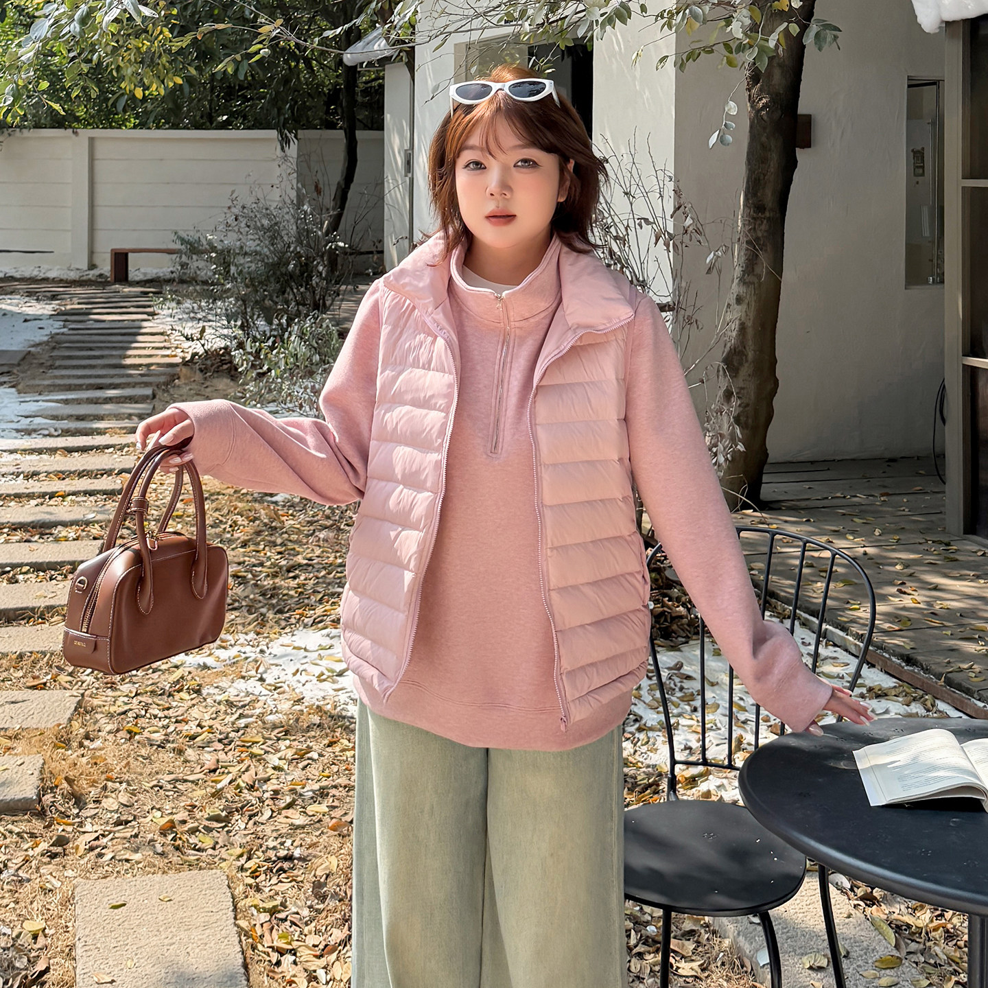 小波家2025冬季胖mm排骨马甲套装立领卫衣两件套,女装/女士精品,大码套装,淘宝优惠券,粉丝福利购,淘宝优惠卷