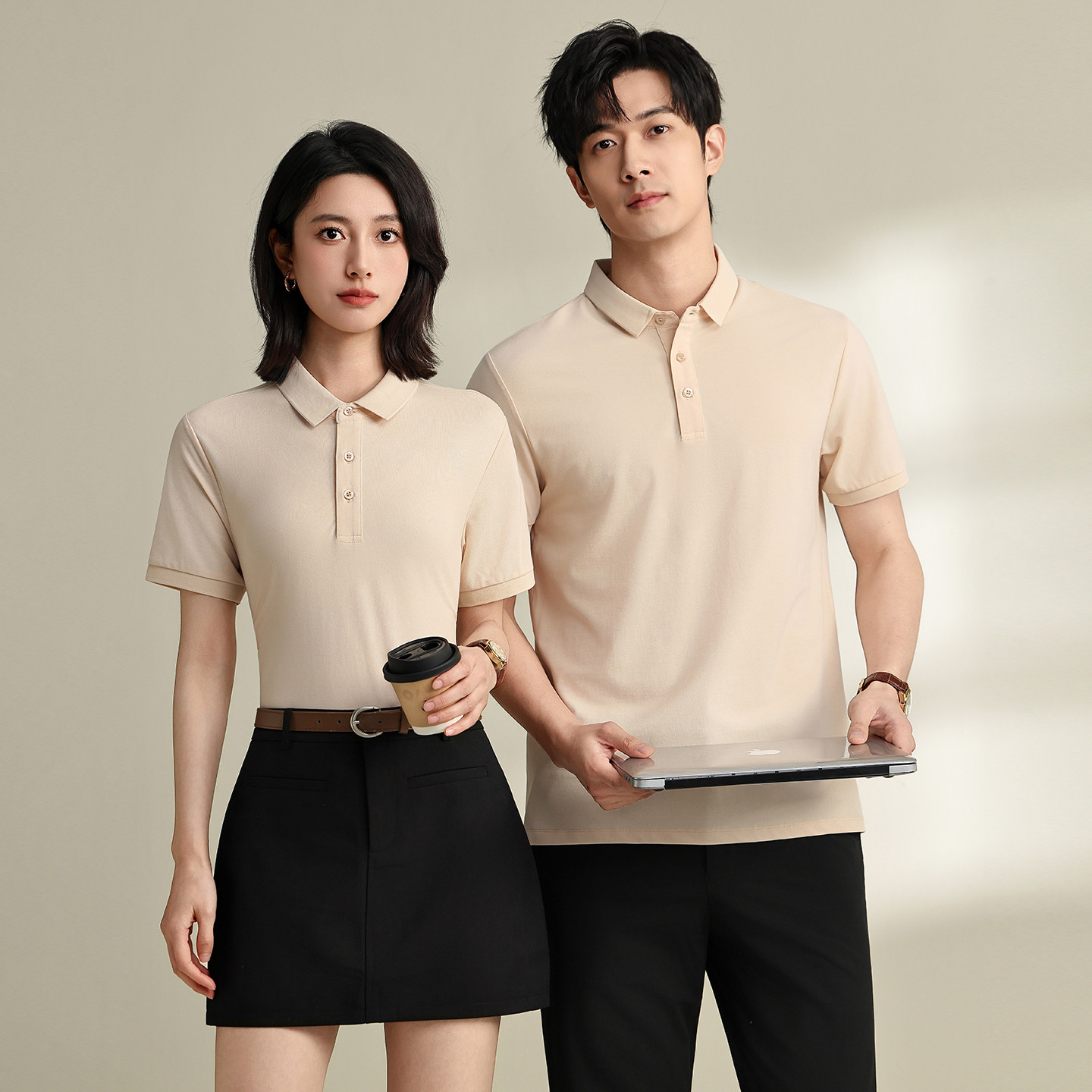 高端冰丝polo衫定制印logo夏季短袖团队工装翻领文化衫工作服t恤
