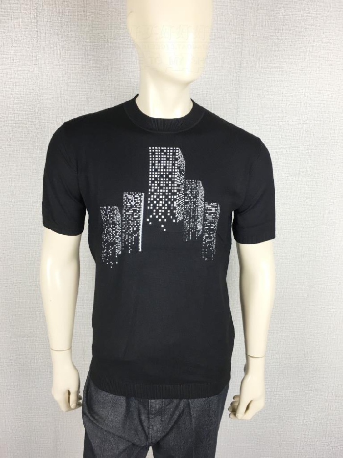 67213440-01/03爱登堡专柜正品秋装新款短袖针织衫羊毛衫特价