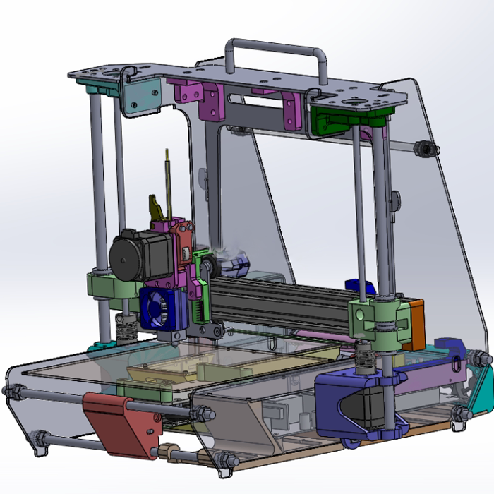 3d printers打印机结构 图纸(sldprt格式)