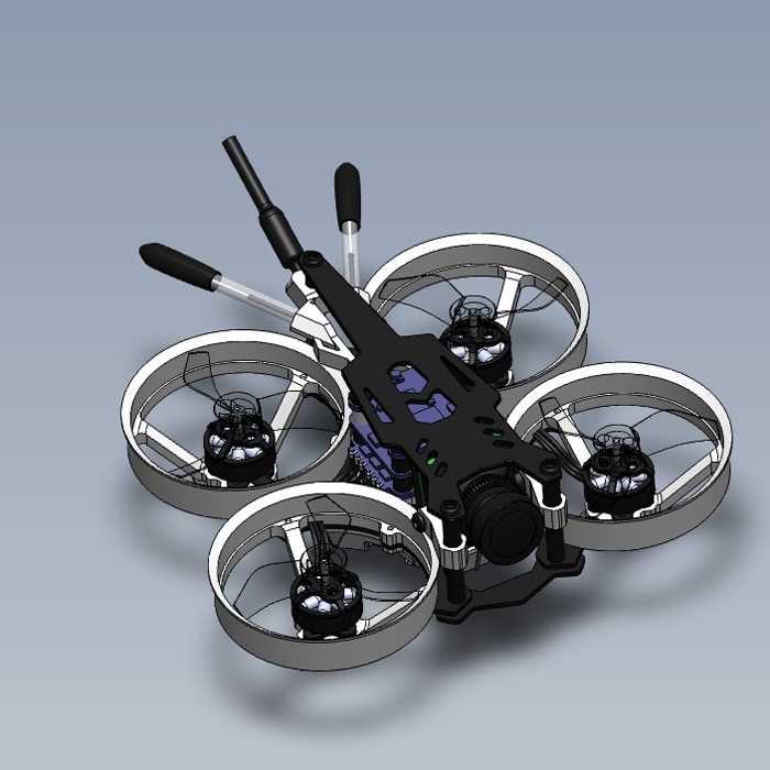 四旋翼无人飞机01200622三维图纸(x_t/sldasm文件格式)