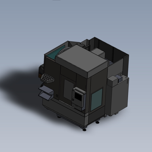 UMC-500五轴数控铣床模型01200714图纸（STEP/SLDASM文件格式）