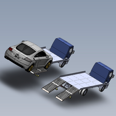 平板运输车设计模型01200516三维图纸（SLDPRT文件格式）