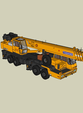 大型起重机模型01200726三维图纸（SKP/OBJ文件格式）