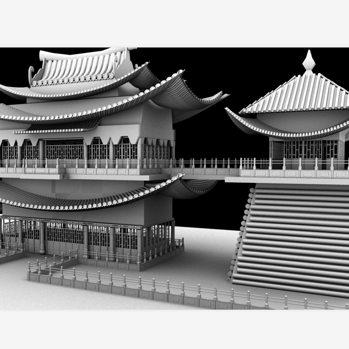 古建筑宫殿模型03200624三维图纸(mb格式)