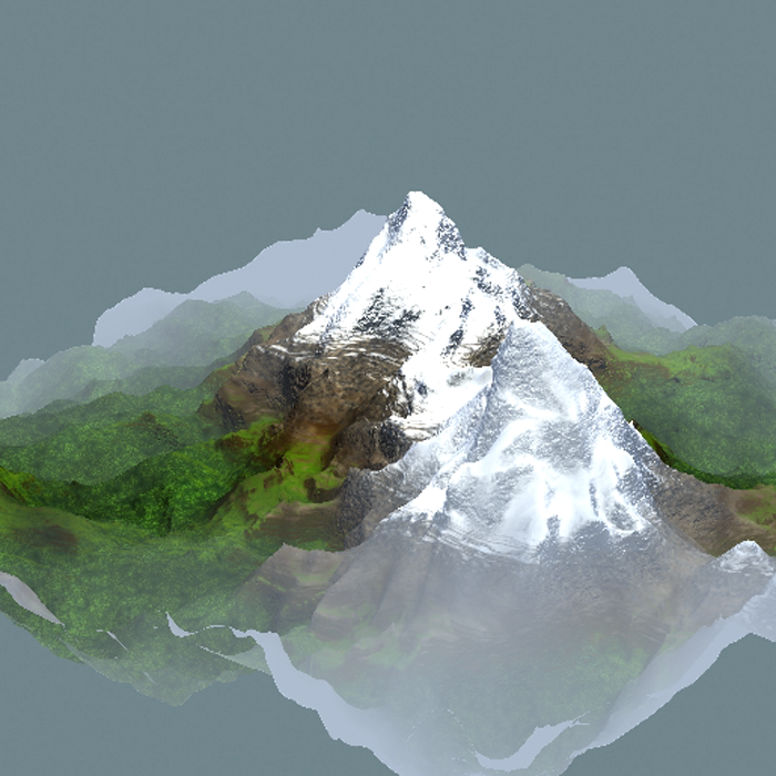 雪山模型01200713三维图纸(3dmax格式)