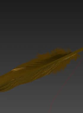 羽毛3D模型01200514三维图纸(3DMAX格式)