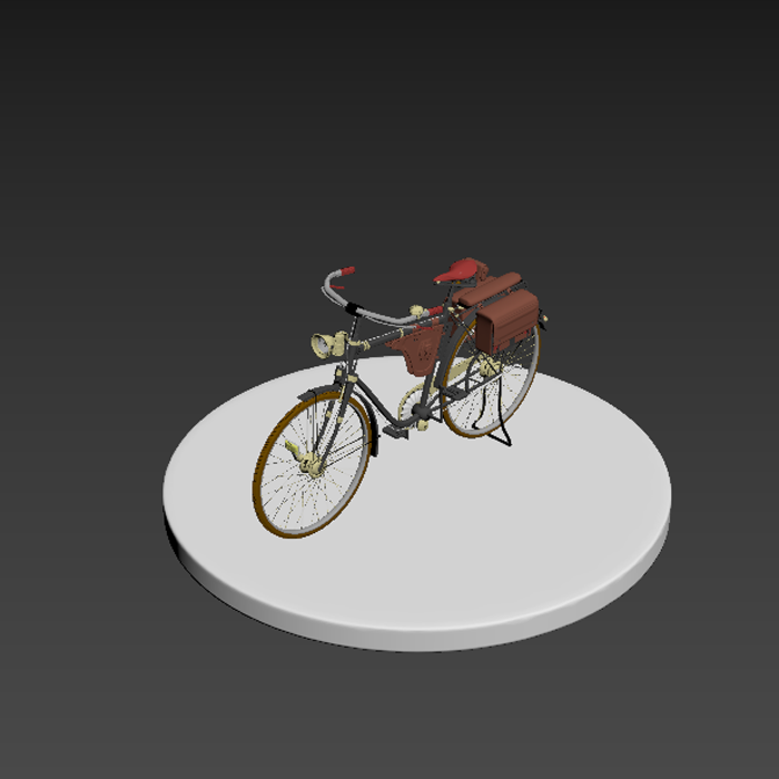 老式自行车模型01200512三维图纸（OBJ格式）