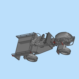 STL格式 拖拉机模型001200608三维图纸 简单