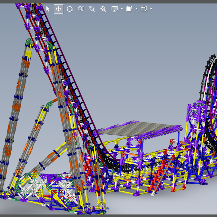 过山车设计模型01200702三维图纸（prt格式）
