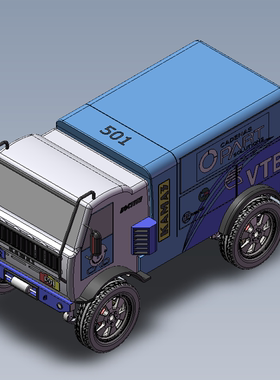 运输小卡车设计模型（01200516）三维图纸（SLDPRT文件格式）